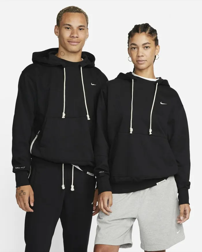 Men Nike Hoodies And Sweatshirts Standard Issue Blackpale Ivory