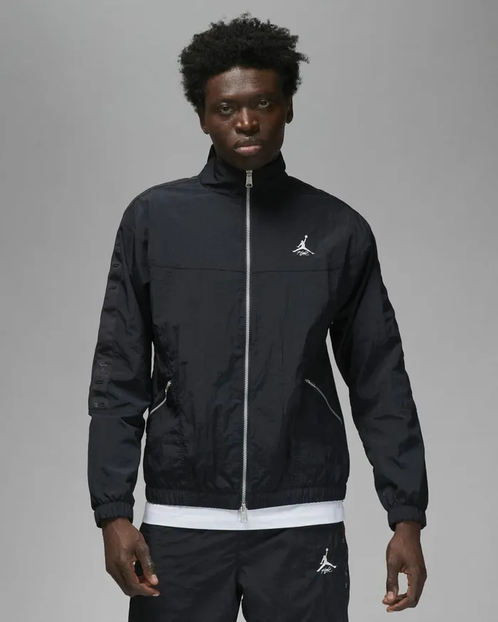 Men Nike Jackets Jordan Essentials Blackblacksail