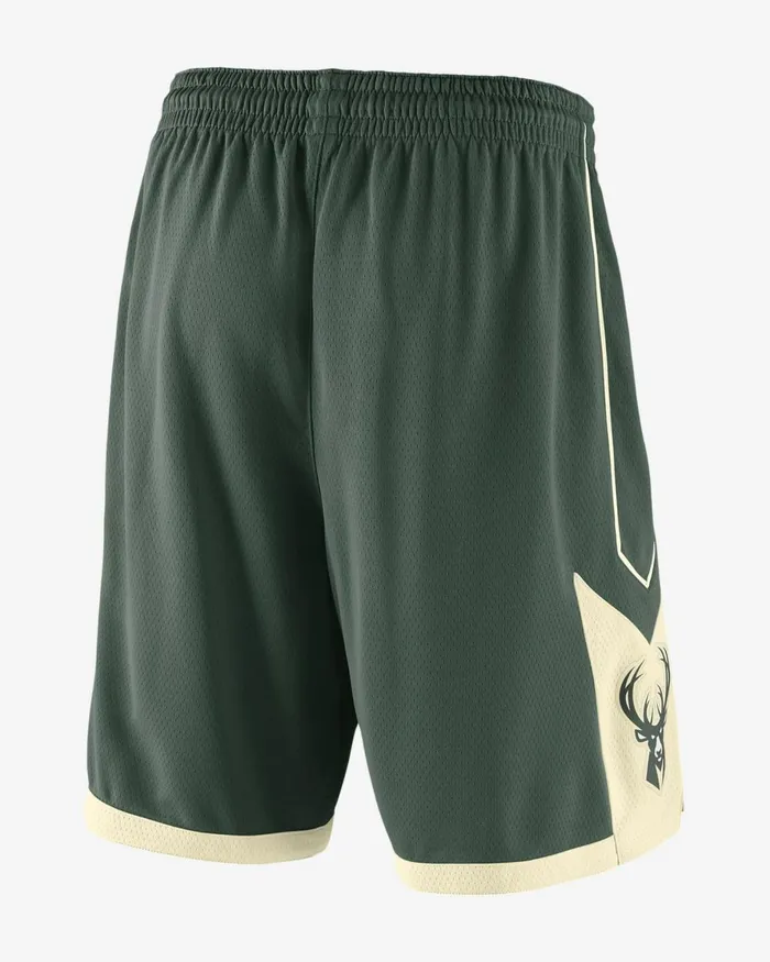 Men Nike Shorts Milwaukee Bucks Icon Edition Firflat Opalopalwhite