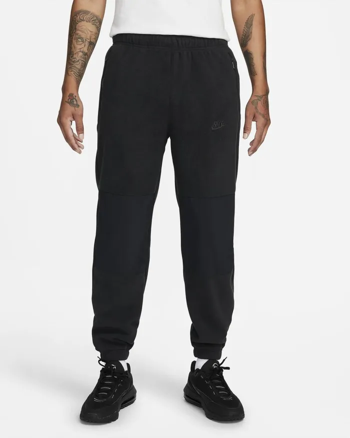 Men Nike Trousers And Tights Club Fleece Blackblack