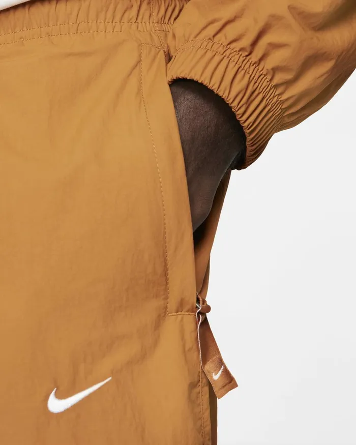 Men Nike Trousers And Tights Sportswear Solo Swoosh Desert Ochrewhite