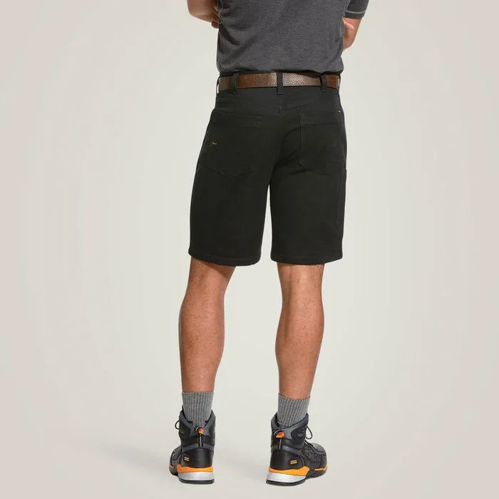 Men Pants and Shorts Ariat Rebar DuraStretch Made Tough 10quot Short Black