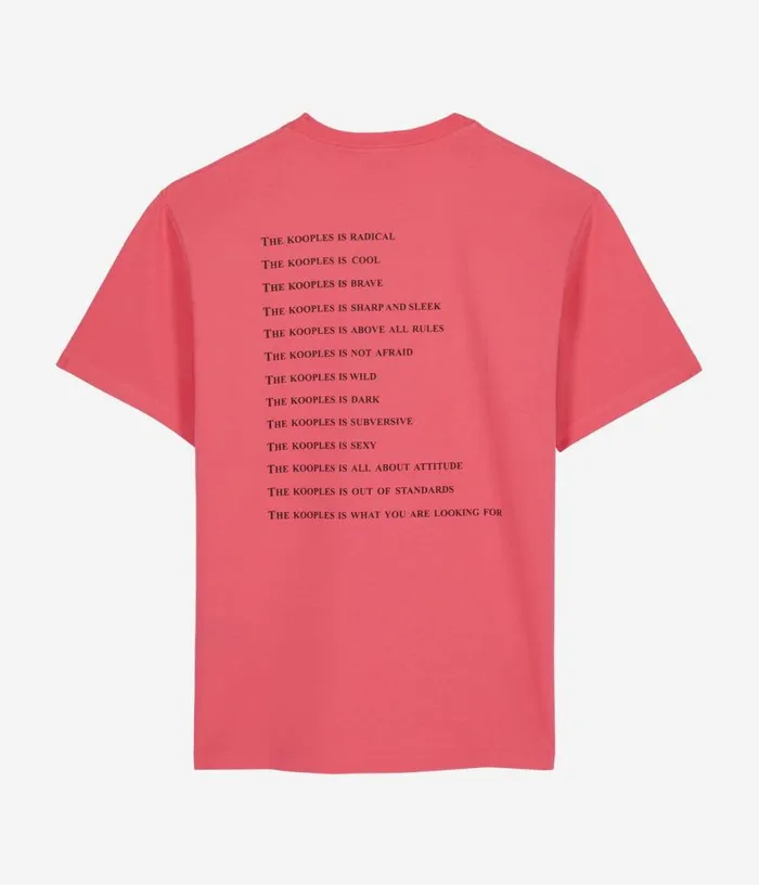 Men Pink What Is Tshirt THE KOOPLES Tshirts