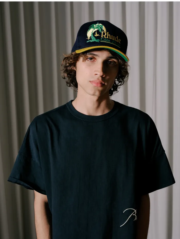 Men Rhude Hats AZUR COAST HAT Navyyellow