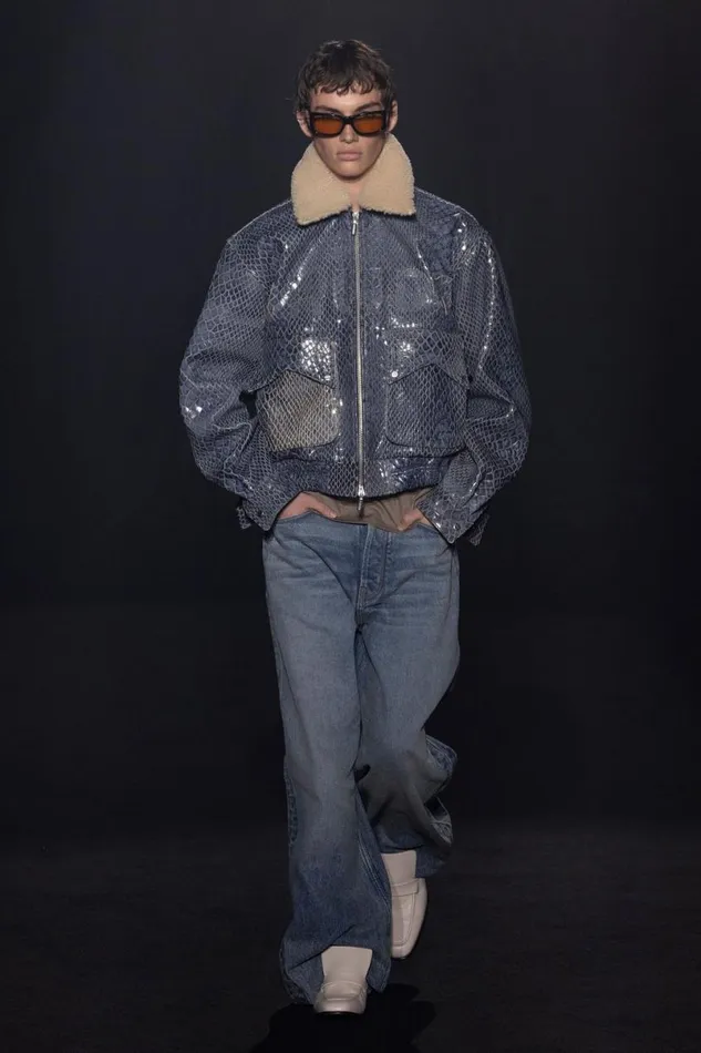 Men Rhude Pants TRAXEDO DENIM PANT Indigo