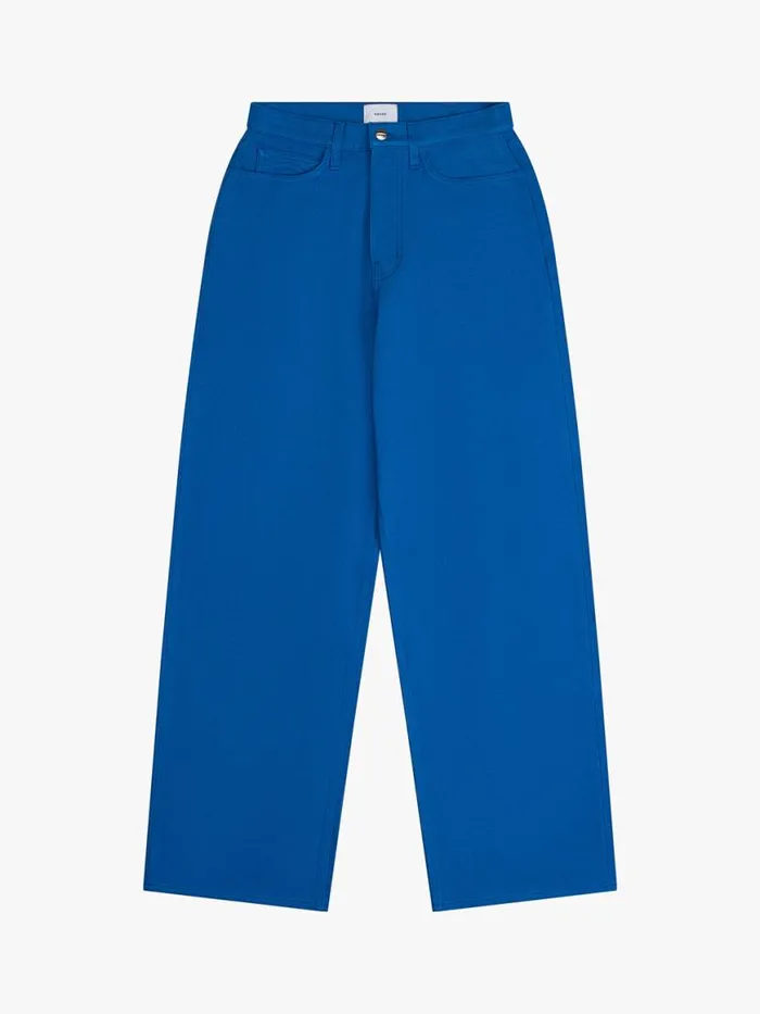Men Rhude Pants WIDE LEG DENIM PANT Cobalt Blue