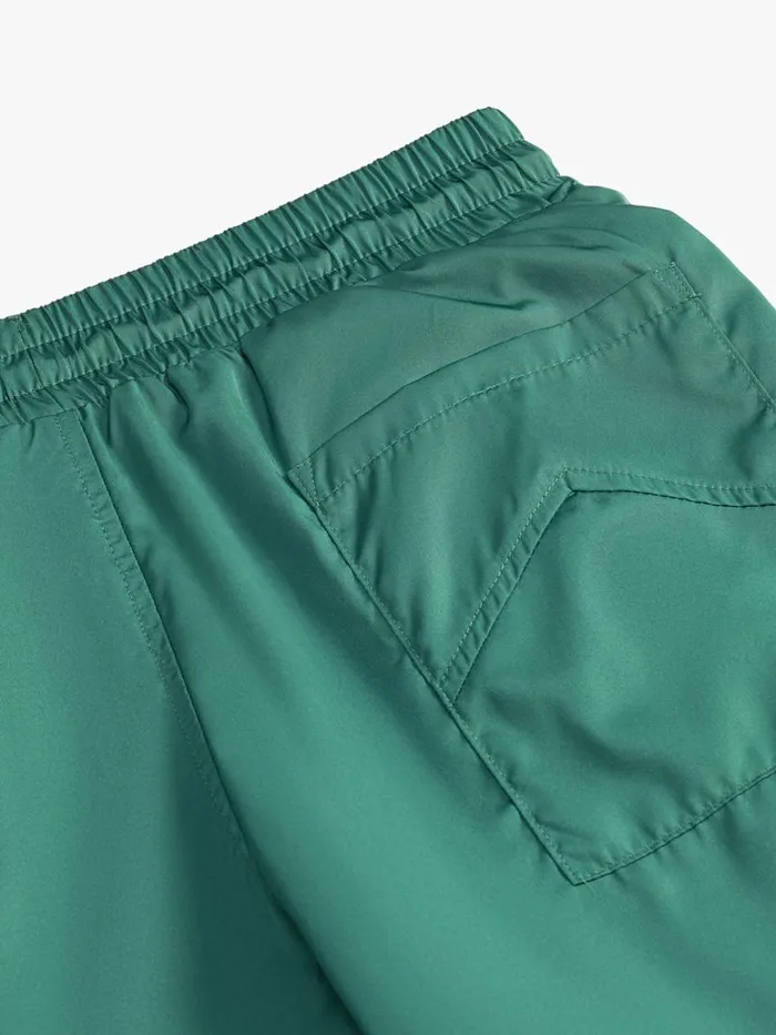 Men Rhude Shorts LOGO TRACK SHORT Greenwhite