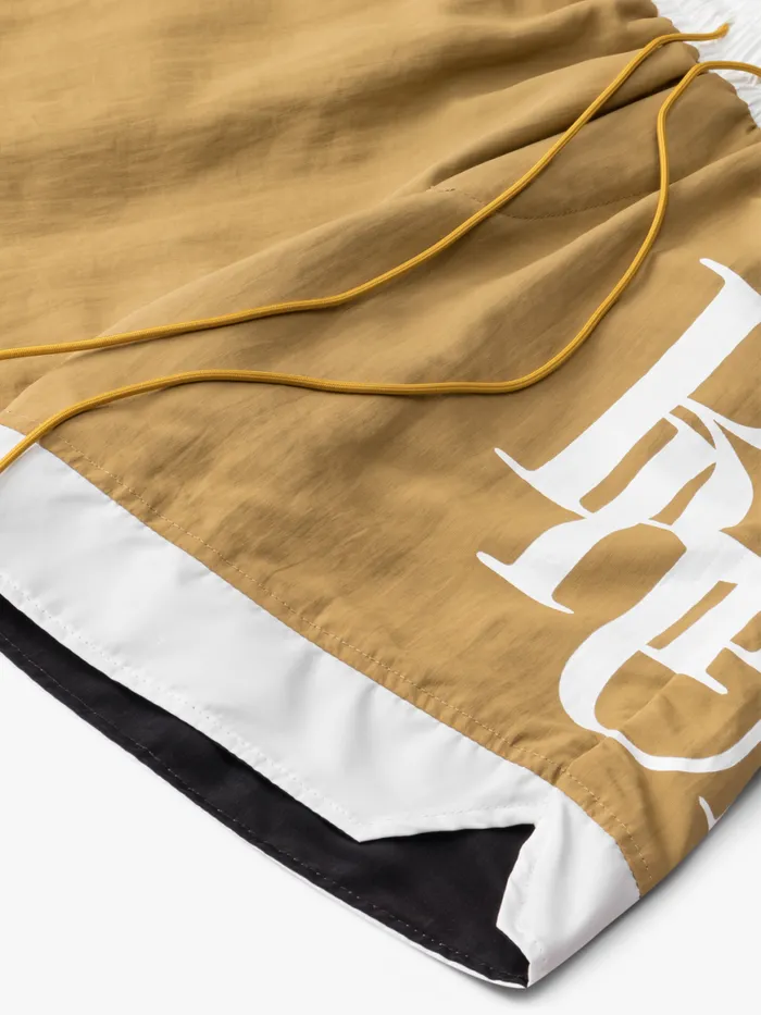 Men Rhude Shorts SIDE LOGO SHORTS Tan