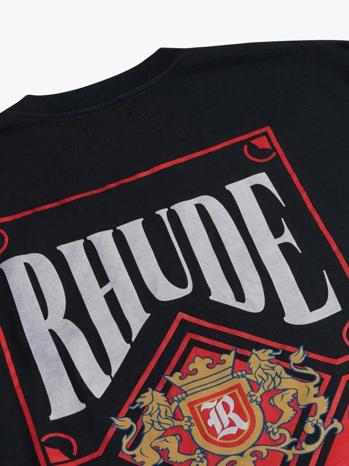 Men Rhude Tees CARD TEE Vtg Black