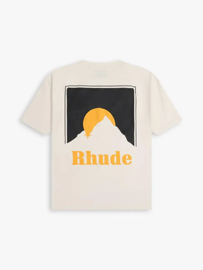 Men Rhude Tees MOONLIGHT TEE Off White Men Rhude Tees MOONLIGHT TEE Off White