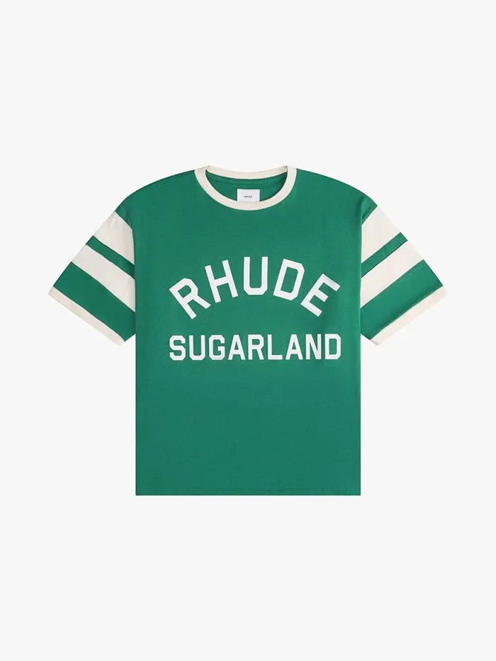 Men Rhude Tees SUGARLAND RINGER TEE Green