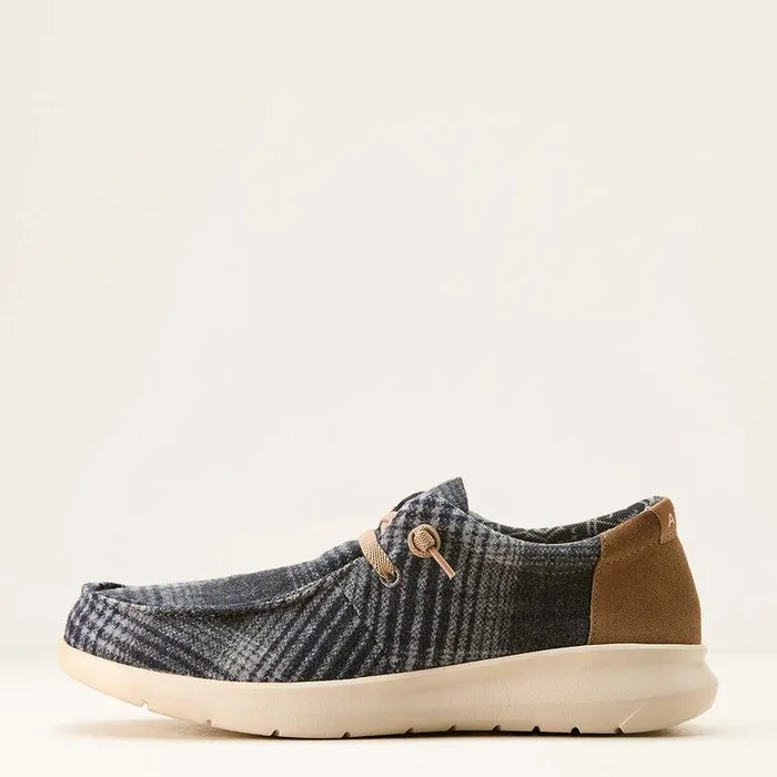 Men Shoes and Sneakers Ariat Hilo Shoe Black and Grey Flannel