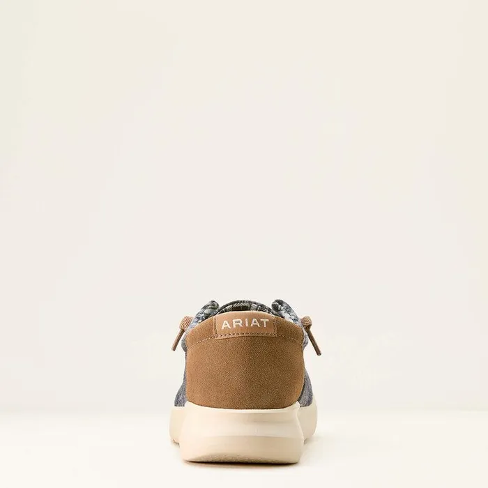 Men Shoes and Sneakers Ariat Hilo Shoe Black and Grey Flannel