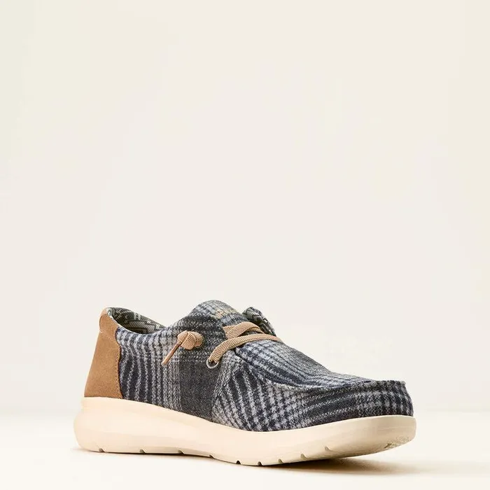 Men Shoes and Sneakers Ariat Hilo Shoe Black and Grey Flannel