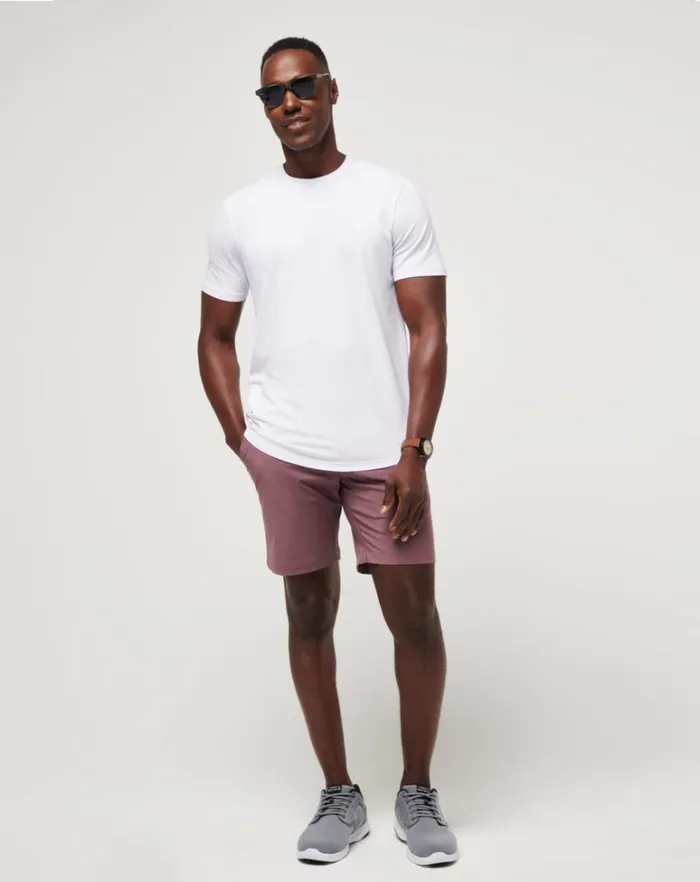 Men Shorts TravisMathew TECH CHINO SHORT 8IN Flint Men Shorts TravisMathew TECH CHINO SHORT 8IN Flint
