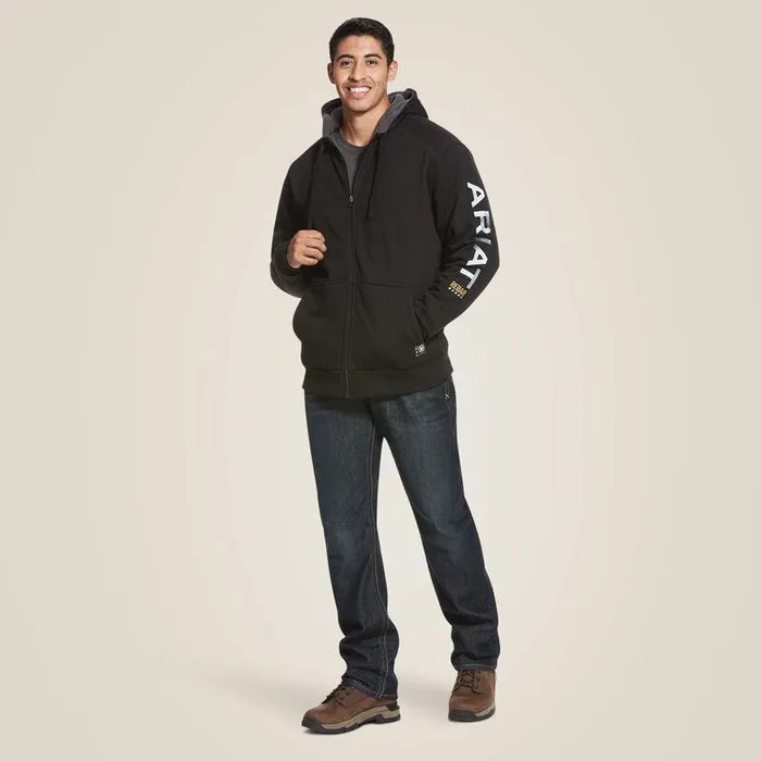 Men Sweatshirts and Hoodies Ariat Rebar AllWeather Full Zip Hoodie Black Men Sweatshirts and Hoodies Ariat Rebar AllWeather Full Zip Hoodie Black