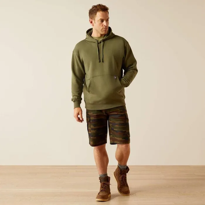 Men Sweatshirts and Hoodies Ariat Rebar Workman Brickyard Hoodie Four Leaf Clover