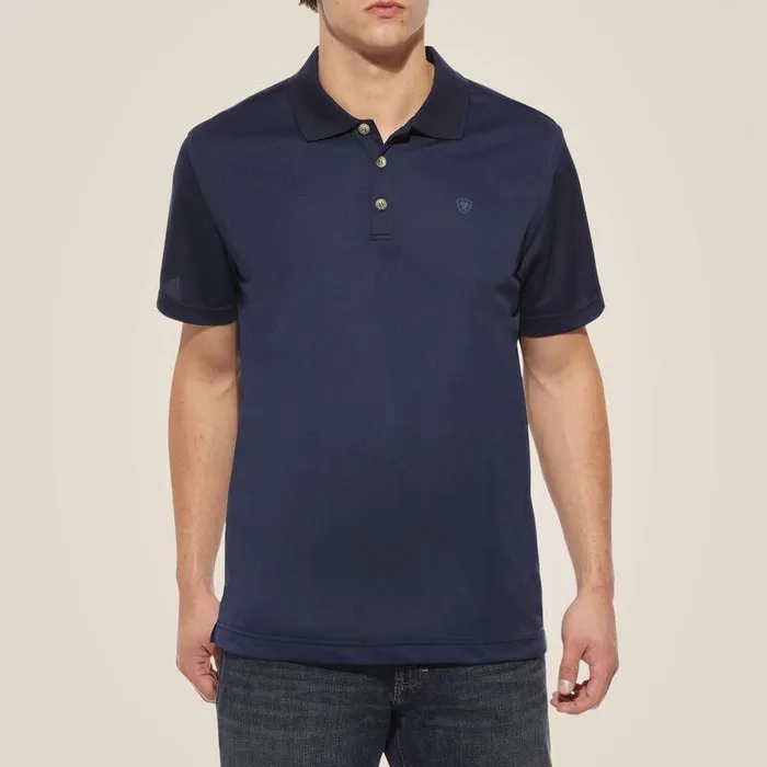 Men TShirts and Polos Ariat TEK Polo Navy