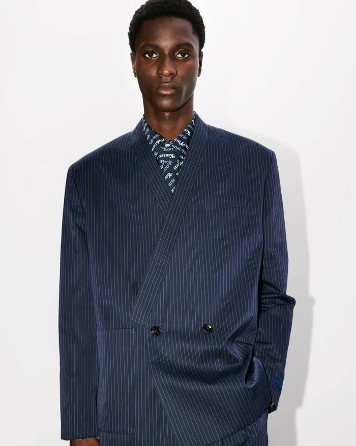 Men Tailored Kimono Jacket Midnight Blue Kenzo Jackets And Coats
