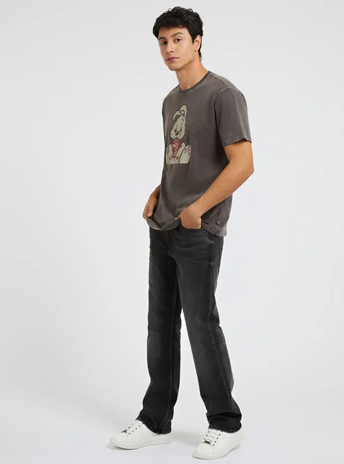 Men Tees and Tanks GUESS Black Multi Thug Bunny Tshirt Men Tees and Tanks GUESS Black Multi Thug Bunny Tshirt