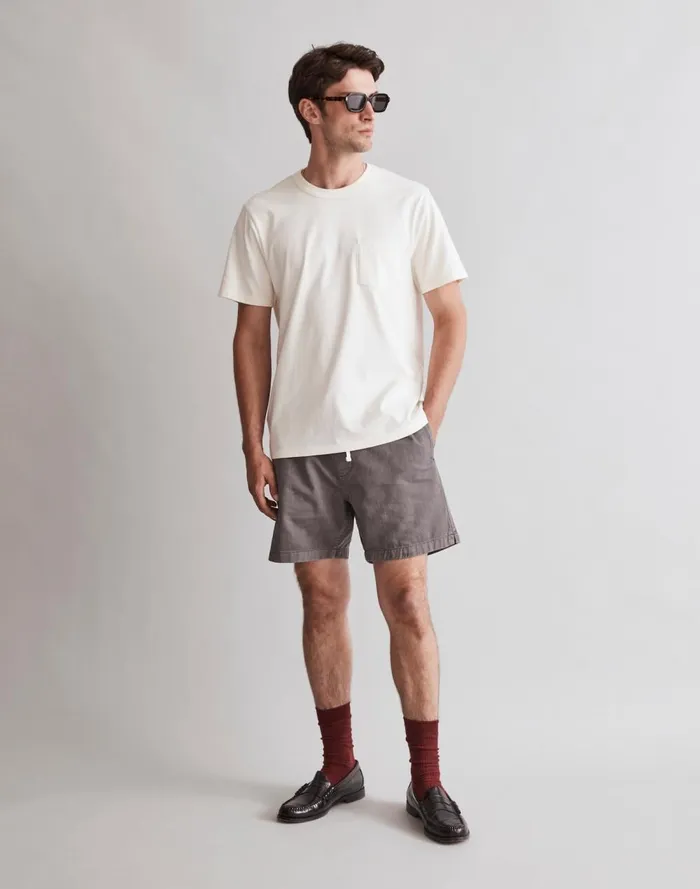 Men Tees Madewell GarmentDyed Allday Crewneck Pocket Tee Lighthouse