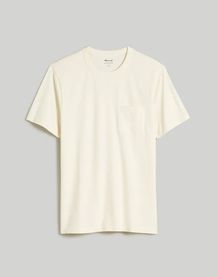 Men Tees Madewell GarmentDyed Allday Crewneck Pocket Tee Lighthouse