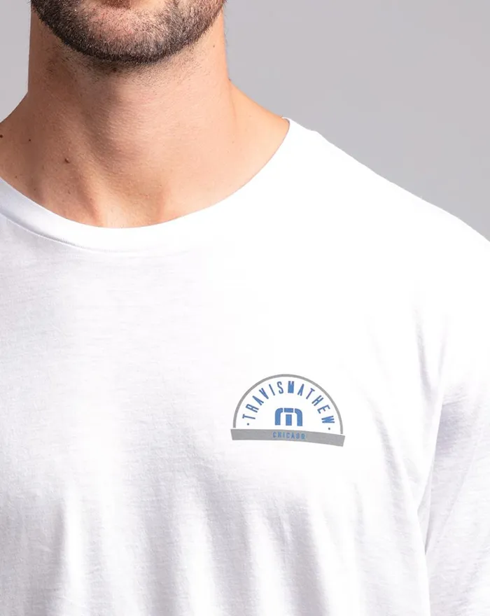 Men Tees TravisMathew DA BEERS TEE White Men Tees TravisMathew DA BEERS TEE White