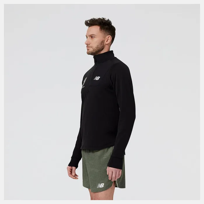 Men United Airlines NYC Half NB Heat Grid Half Zip Black New Balance Hoodies and Sweatshirts Men United Airlines NYC Half NB Heat Grid Half Zip Black New Balance Hoodies and Sweatshirts