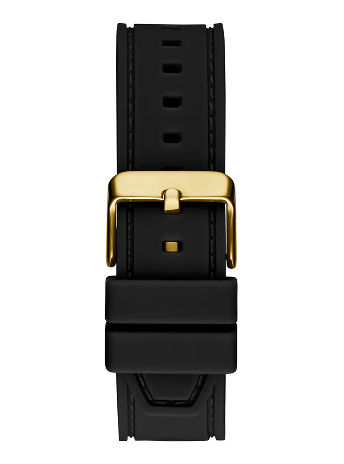 Men Watches GUESS Black Front Runner Silicone Watch Men Watches GUESS Black Front Runner Silicone Watch