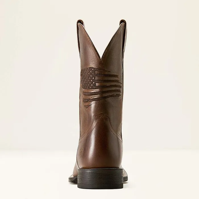 Men Western Boots Ariat Circuit Patriot Cowboy Boot Weathered Tan Men Western Boots Ariat Circuit Patriot Cowboy Boot Weathered Tan