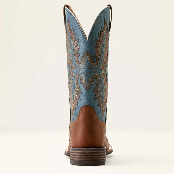 Men Western Boots Ariat Hudson Cowboy Boot Wicker Browndignity Blue