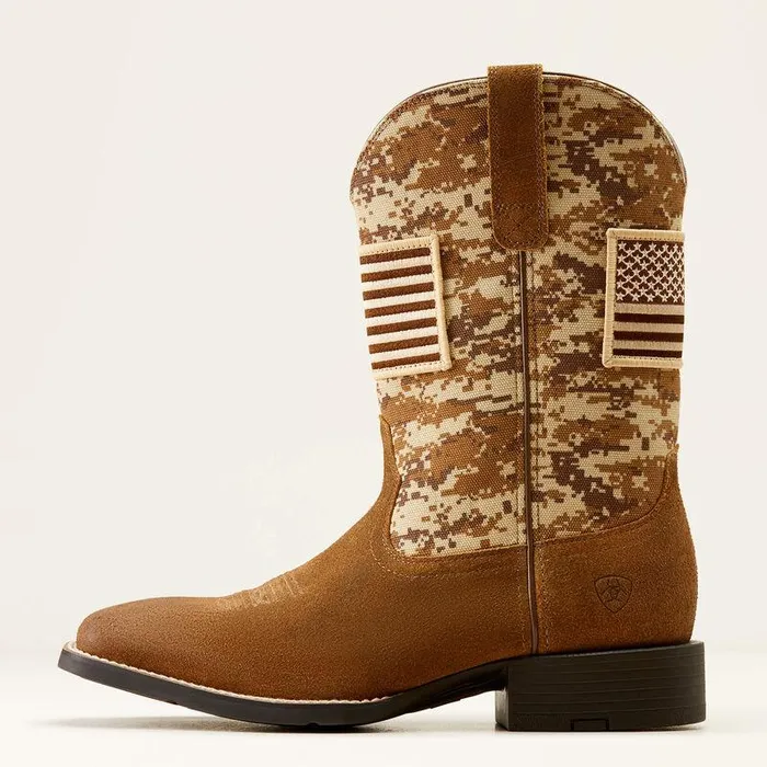 Men Western Boots Ariat Sport Patriot Western Boot Antique Mocha Suede Men Western Boots Ariat Sport Patriot Western Boot Antique Mocha Suede