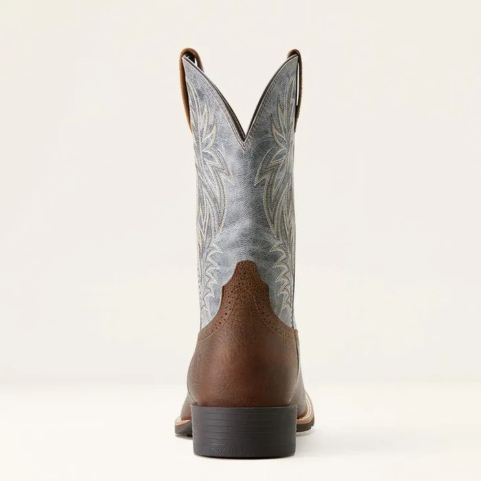 Men Western Boots Ariat Sport Wide Square Toe Cowboy Boot Earthglacier Blue Men Western Boots Ariat Sport Wide Square Toe Cowboy Boot Earthglacier Blue