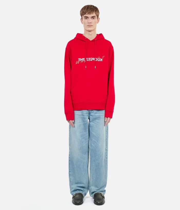 Men What Is Red Hoodie THE KOOPLES Sweatshirts and Sweatpants