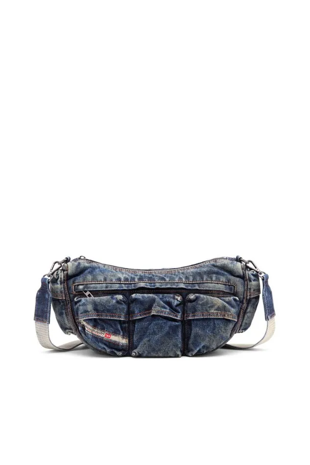 MenWomen Diesel Crossbody Bags REEDITION TRAVEL 3000 SHOULDER BAG X Blue