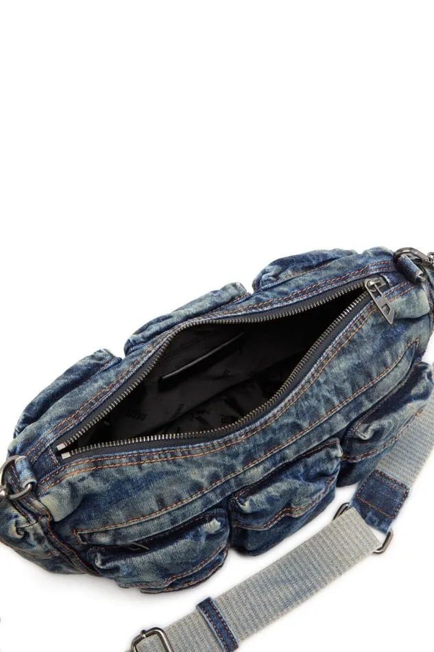 MenWomen Diesel Crossbody Bags REEDITION TRAVEL 3000 SHOULDER BAG X Blue MenWomen Diesel Crossbody Bags REEDITION TRAVEL 3000 SHOULDER BAG X Blue