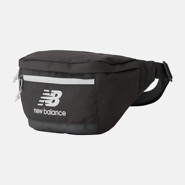 MenWomenKids Athletics XL Waistpack Black With White Print New Balance Bags MenWomenKids Athletics XL Waistpack Black With White Print New Balance Bags