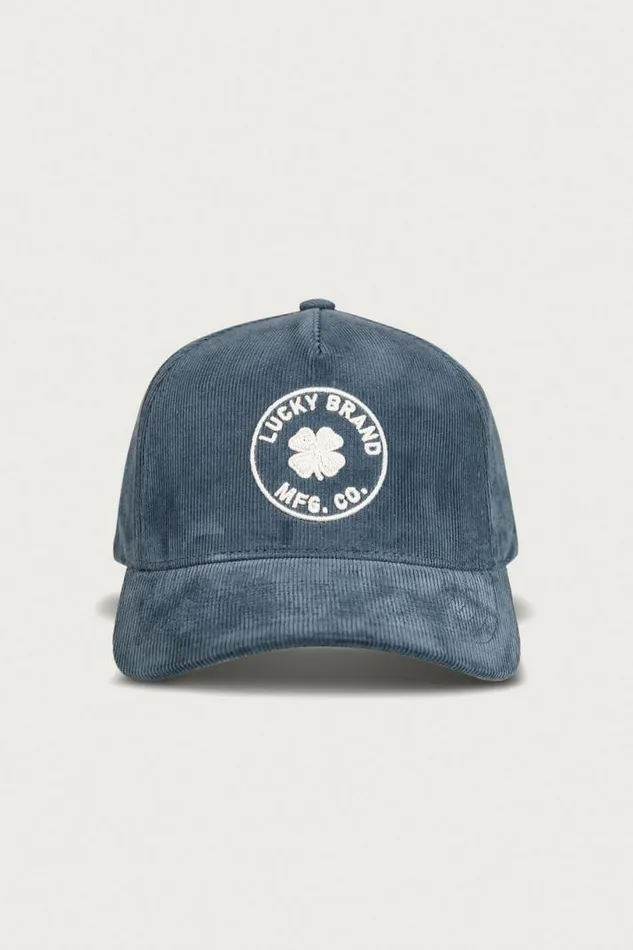 MenWomen Lucky Brand Hats Lucky Mfg Co Emb Cord Hat Navy