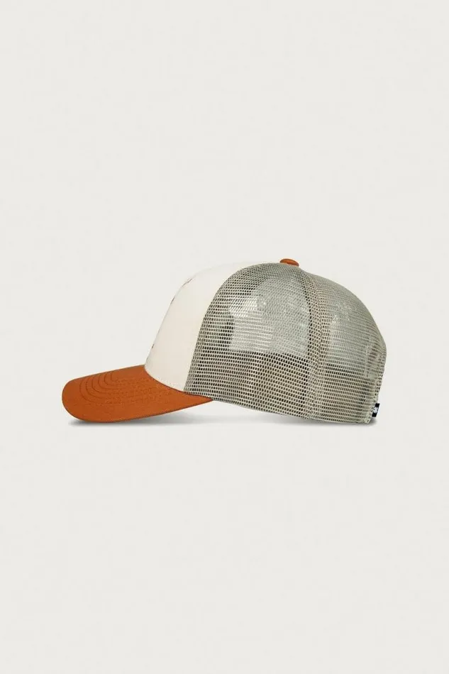 MenWomen Lucky Brand Hats Luckys Burger Joint Trucker Medium Beige