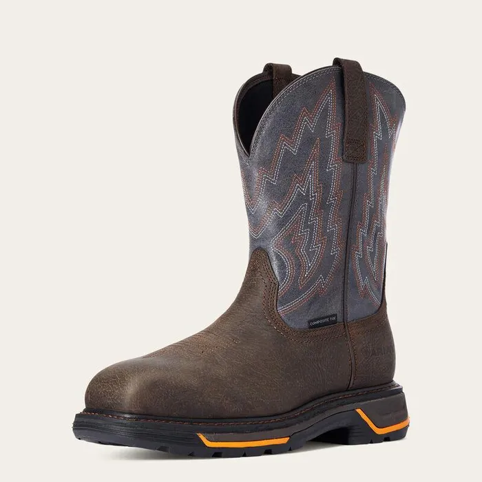 Men Work Boots Ariat Big Rig Composite Toe Work Boot Iron Coffee