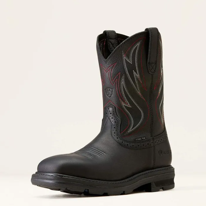 Men Work Boots Ariat Sierra Shock Shield Steel Toe Work Boot Black