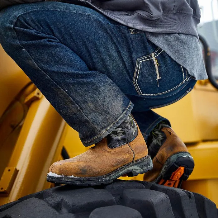Men Work Boots Ariat WorkHog XT Waterproof Carbon Toe Work Boot Tumbled Bark Men Work Boots Ariat WorkHog XT Waterproof Carbon Toe Work Boot Tumbled Bark