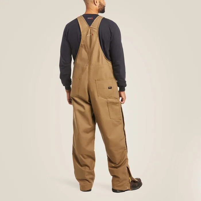 Men Workwear Ariat FR Insulated Overall 20 Bib Field Khaki