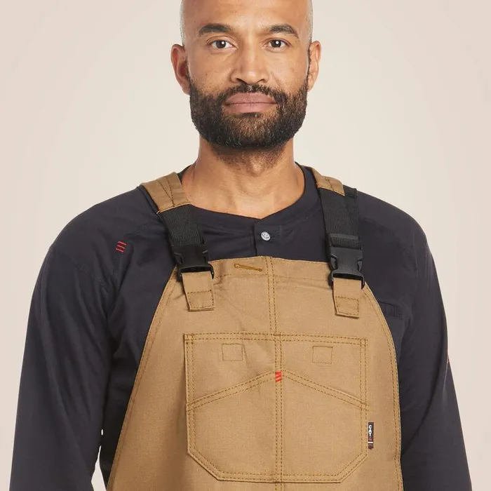 Men Workwear Ariat FR Insulated Overall 20 Bib Field Khaki