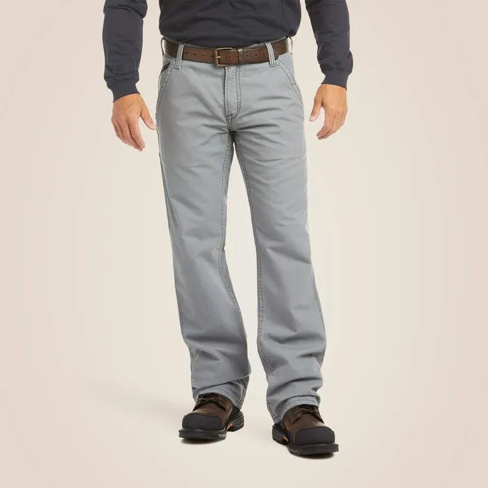 Men Workwear Ariat FR M4 Relaxed Workhorse Boot Cut Pant Fr Medium Gray