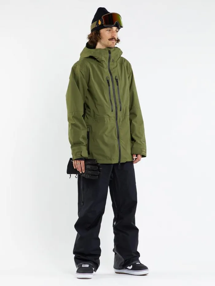Mens Jackets Volcom Guide GoreTex Jacket 8211 Military