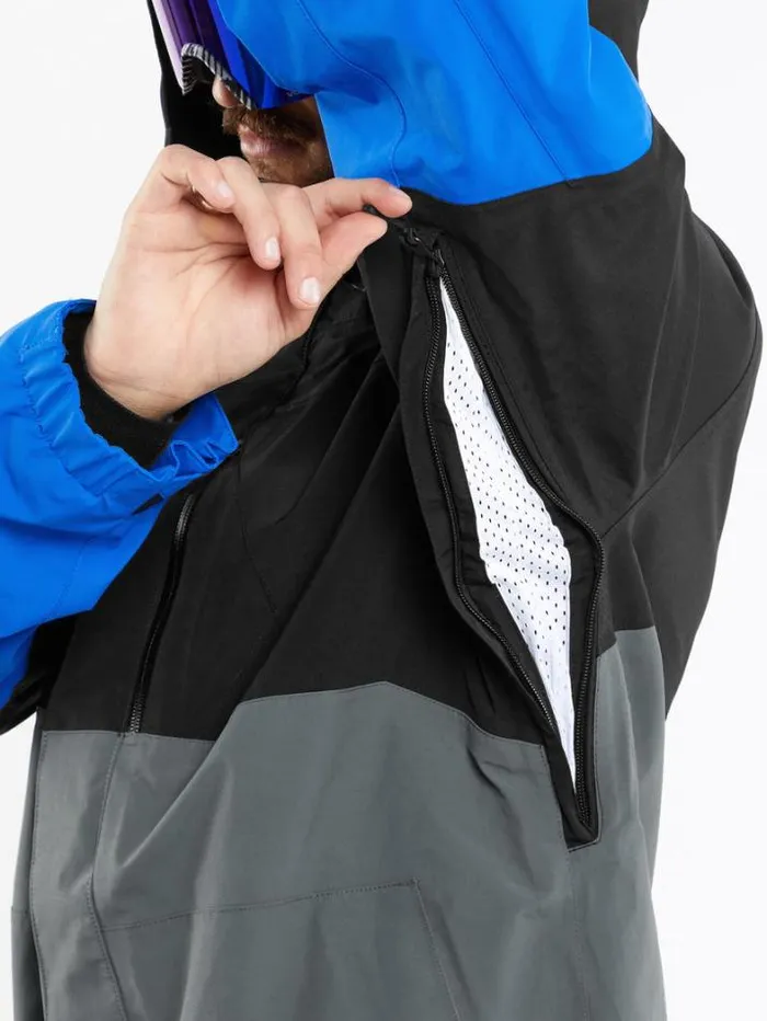 Mens Jackets Volcom L GoreTex Jacket 8211 Electric Blue