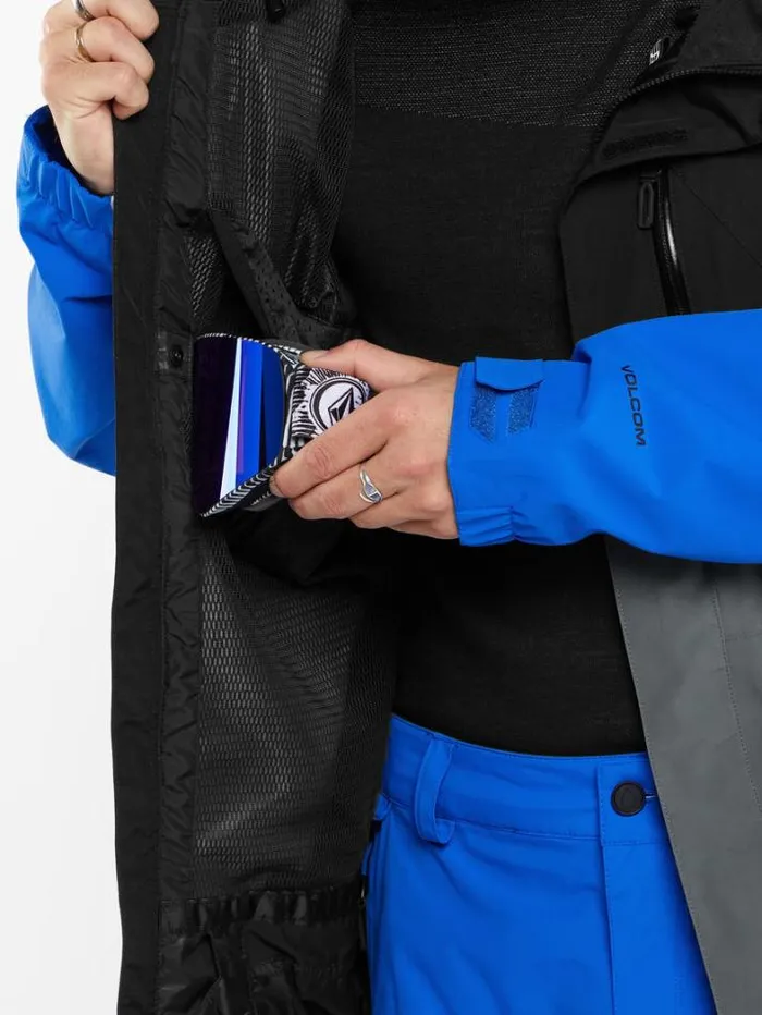 Mens Jackets Volcom L GoreTex Jacket 8211 Electric Blue