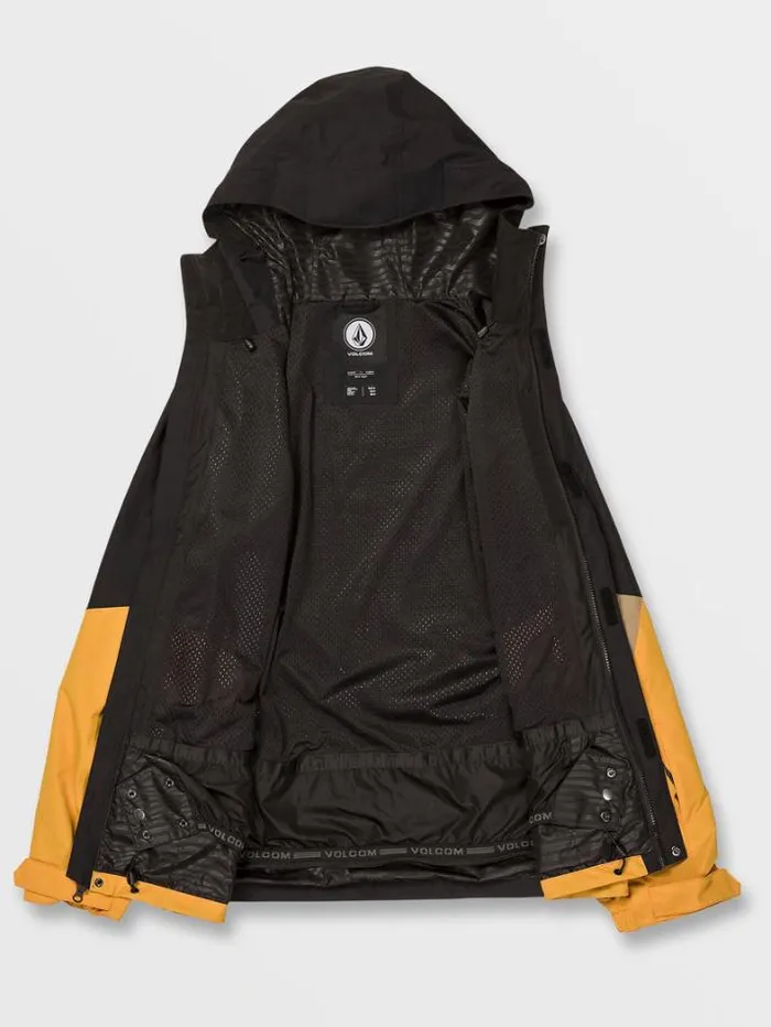 Mens Jackets Volcom Vcolp Jacket 8211 Gold