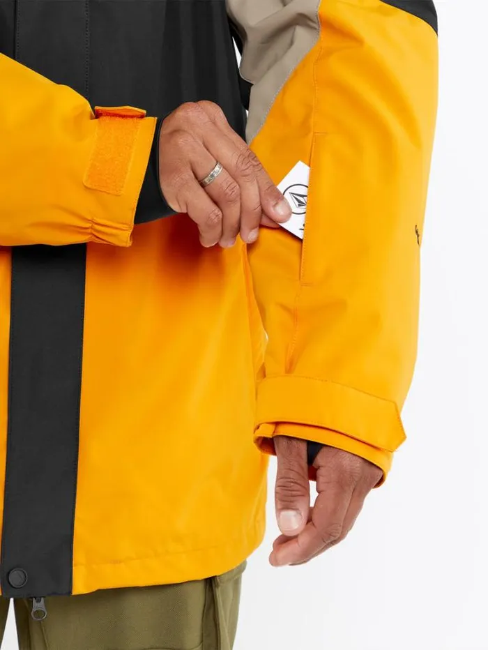 Mens Jackets Volcom Vcolp Jacket 8211 Gold